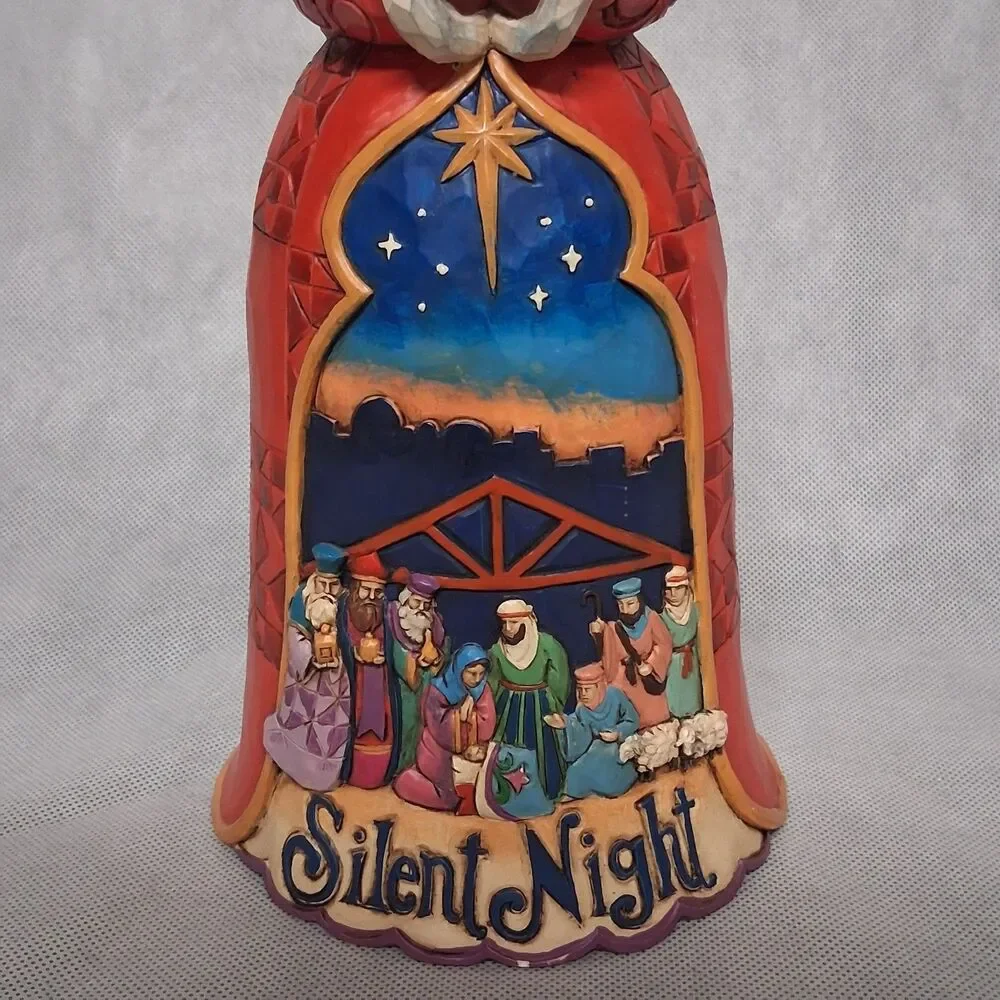 Jim Shore Santa Silent NightFigurine 2013 #4034356 Christmas 10 1/4